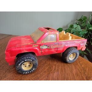 VTG Bass Runner Nylint Red Truck 1980s Metal Toy Barn Fresh *flaws